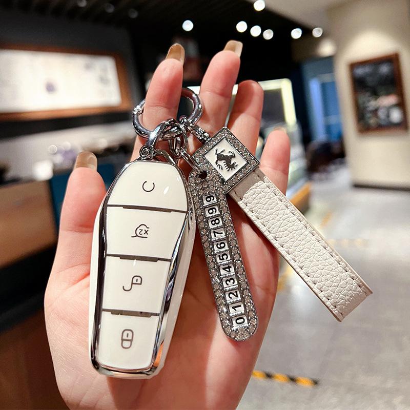 Applicable BYD Key Set Qin PLUS Tang Dmi Dolphin E2 Shell Song Pro Qin Han Ev High-end Shell Bag Buckle for Men and Women