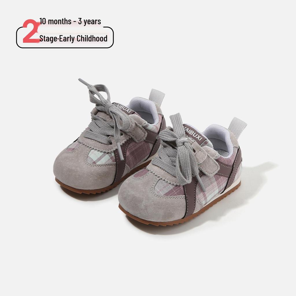 Spring Baby First Walker Non-Slip Sports Shoes for Kids – Korean Style Training Shoes for Boys & Girls, Stylish Small Board Design.