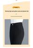 Women's High Waist Slimming Micro Flare Pants, Petite Split Cropped Style for Spring & Autumn - 2026