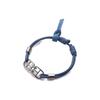 Bally B-Chain Leather Bracelet Men Accessories Blue 6303087