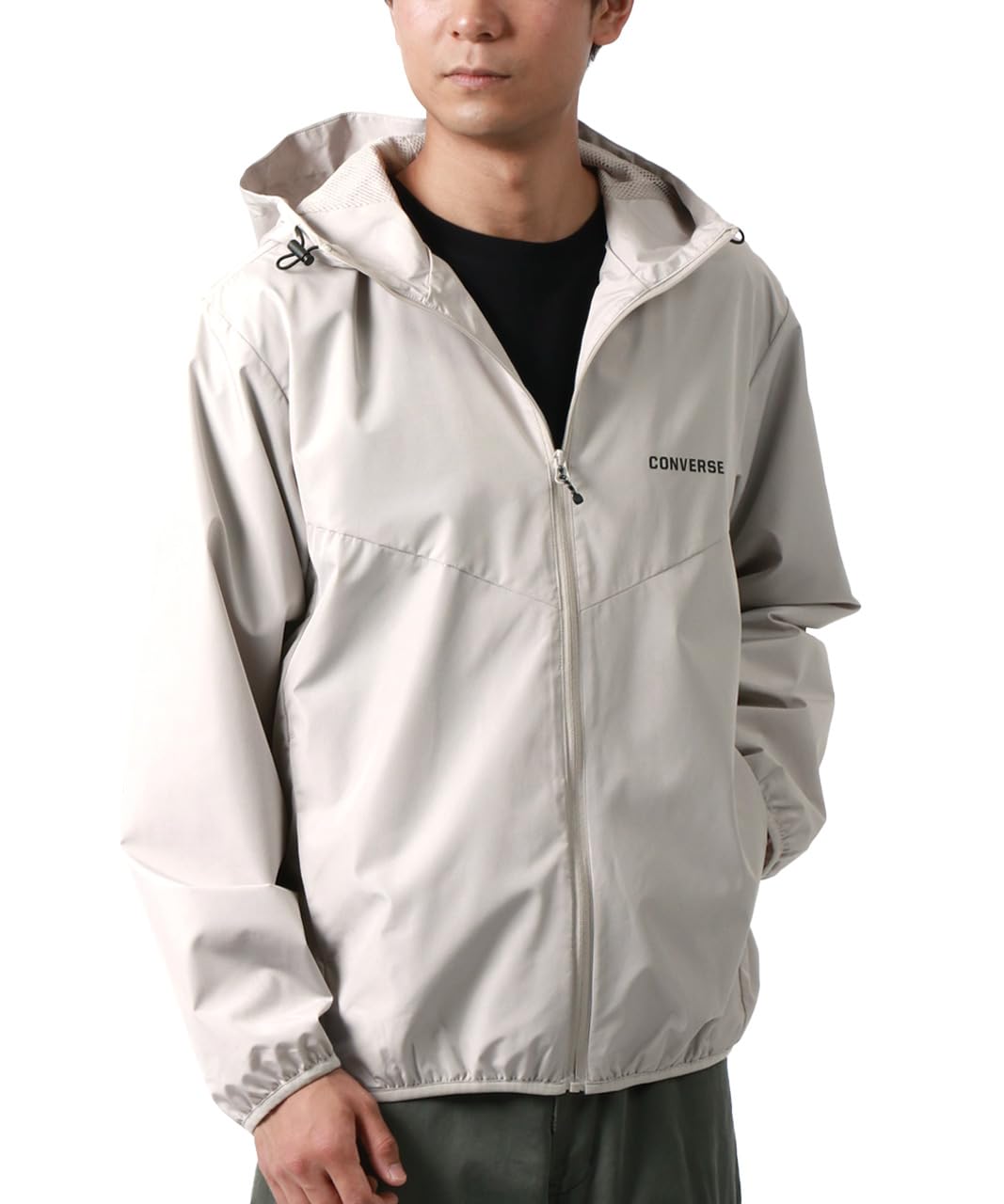 

Converse Осенняя горная парка с сеткой и защитой от УФ-излучения для улицы и размера LL мужская подкладка, водоотталкивающая, ветрозащитная, защита, ветровка, блузон, слоновая кость