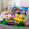 1pc Pokmon Adventure Begins Flannel Blanket,Ultra Soft Warm Plush Throw for Home Bedroom Bed Sofa Cover Camping Picnic gift Y72428