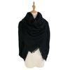Sciarpa Quadrata Morbida da Donna 140cm Tinta Unita Invernale Caldo Scialle Hijab Coperta Avvolgente Pashmina Fazzoletto da Collo Écharpe Bufanda Sciarpe
