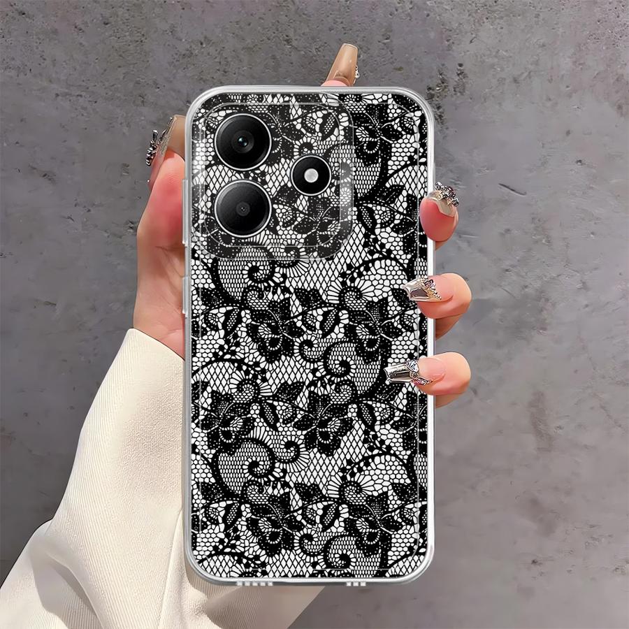 Sexy Lace Soft Phone Cover Case for Xiaomi Redmi Note 14 Pro Plus 13C 9 10 10S 14C Note 13 11S 11 12S 12 A4