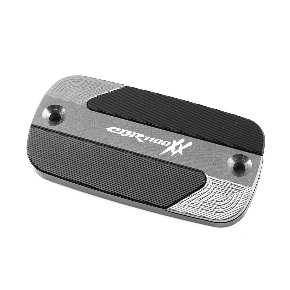 For Honda CBR1100XX 1997-2006 Motorcycle CNC Aluminum Accessories Front Brake Fluid Reservoir Cover Cylinder Oil Tank Cap
