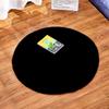 Round Plush Imitation Rabbit Fur Carpet for Living Room, Bedroom, Coffee Table, Bedside, or Entrance