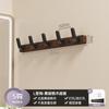 Wall Hooks Wall Mounted Hook Hanger Punch-Free Wooden Coat Hooks for Hanging Hat Purse Backpack Bag Jacket