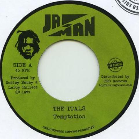 7inch Record ITALS - Temptation TRSJM2 Ja Man/Top Rank 1977 Europe Reggae, Ska & Dub Used