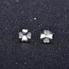 Anti-allergic Four-leaf Clover Earrings Floral Diamond-set Fashionable Flowers Full Diamond Earring Decoration