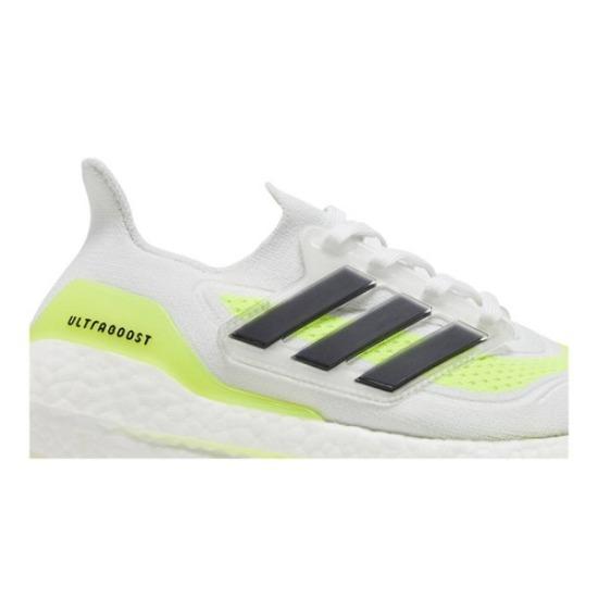 Adidas UltraBoost 21 'White Solar Yellow' FY0401 Women's Shoes