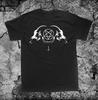 230 gsm 100% bumbac satanist capră craniu tricou punk diy ocult gotic malefic satan capră s cap Baphomet pentagram voodoo metal diavol vrăjitorie wicca de