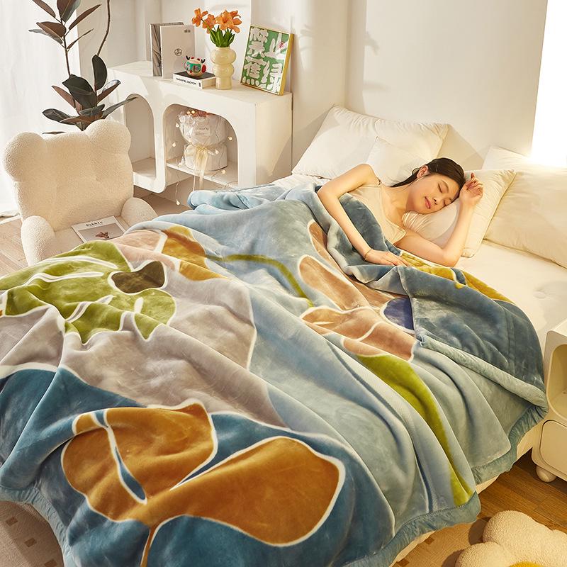 Double Layer Raschel Winter Blanket – Thick, Warm, and Perfect for Weddings or Naps