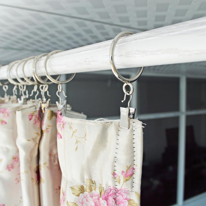 Modern Minimalist Metal Curtain Rings With Hanging Hooks For Home Decor And Window Treatment