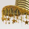 Vintage Shiny Sequin Western Cowboy Hat Gold Sparkle Glitter Jazz Hat Cap Wide Brim Summer Hat Costume Accessories