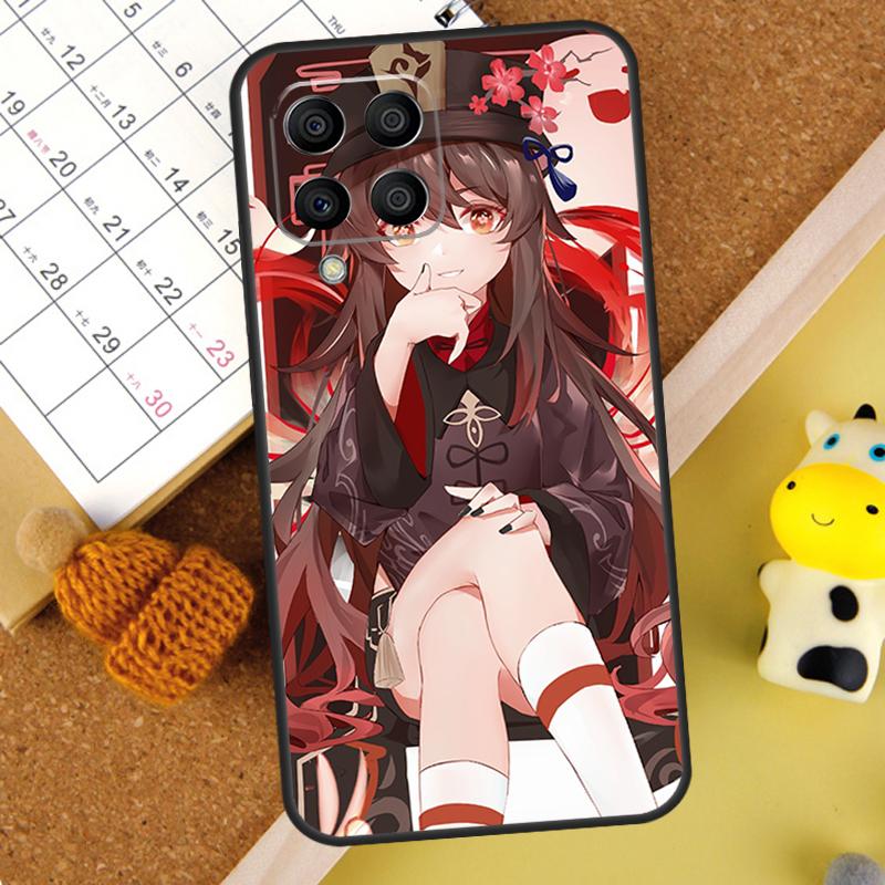Genshin Impact Hutao Case For Samsung Galaxy M31s M30s M20 M14 M34 M54 M21 M51 M12 M32 M52 M13 M23 M33 M53 Coque