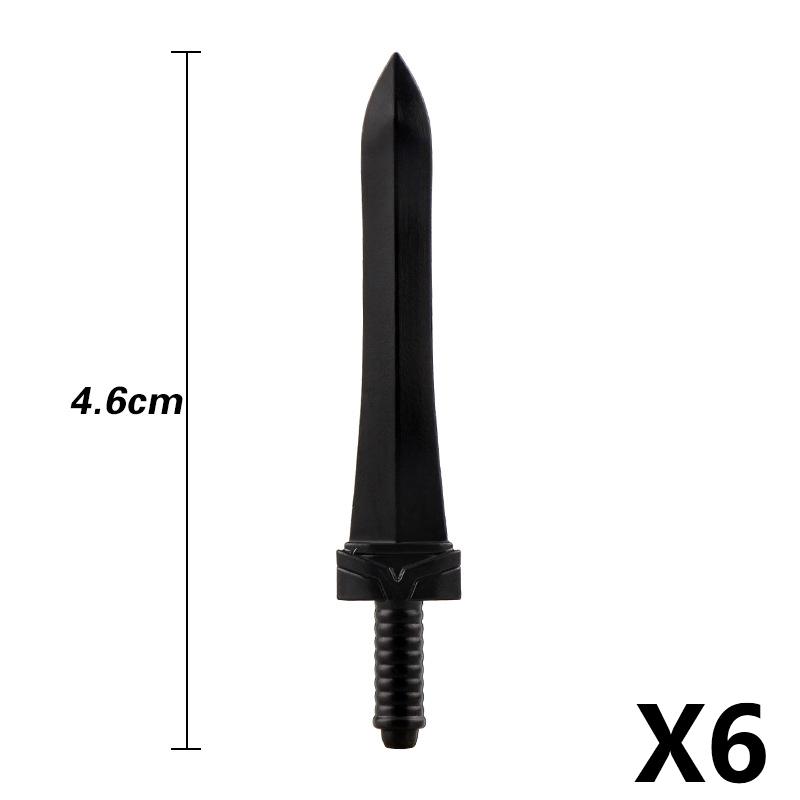 MOC Medieval Building Block Soldier Figure Weapon Accessories Battle Axe Bow Arrow Sword Sheath Shield Assembly Puzzle Brick Toy
