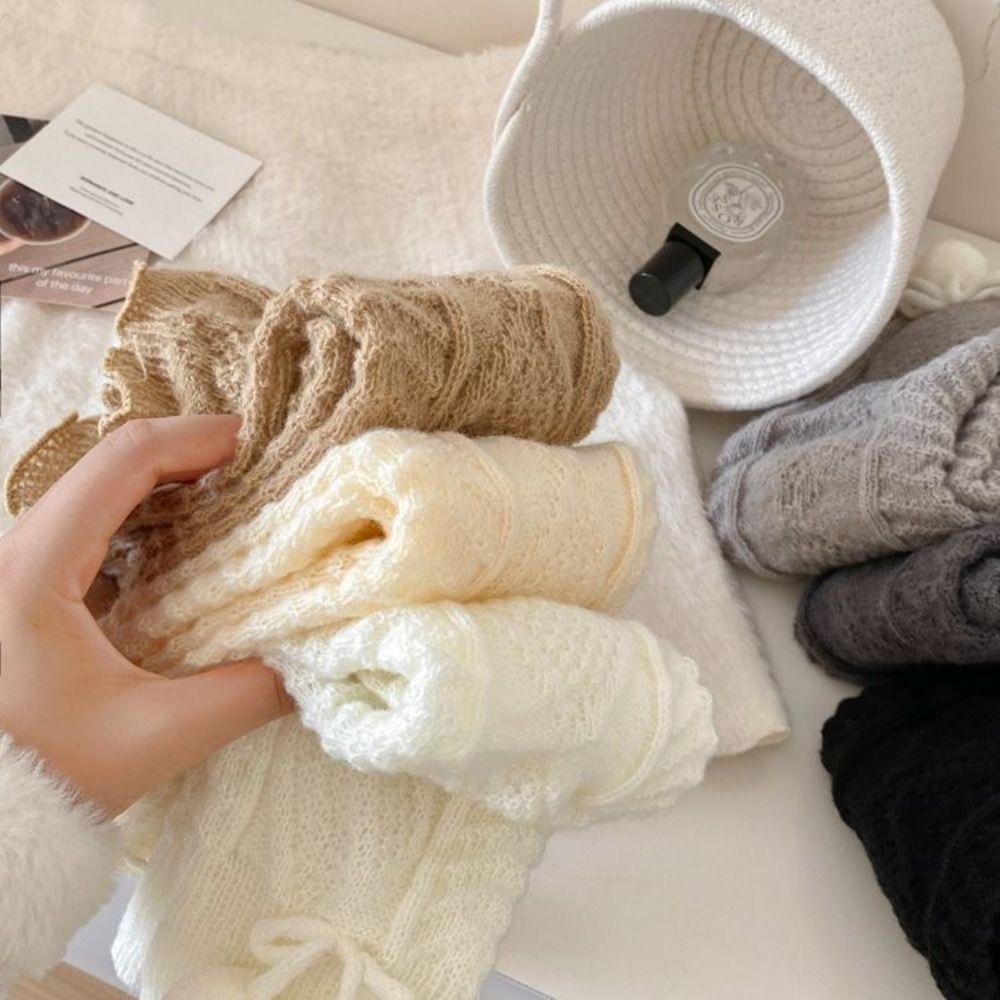 Warm Thermal Leg Warmer Knitted Winter Warm Socks Cozy Long Stockings For Women