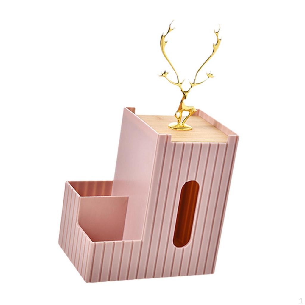 Multifunction Tissue Holder Paper Storage Box Household for Conference Room