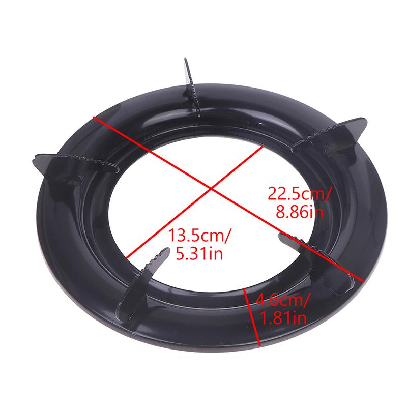 1Pc Burner Stand Wok Support Ring Round Gas Cooker Pot Holder Cast Iron Gas Range Burner Grate Wok Holder Cooktop Trivets Range