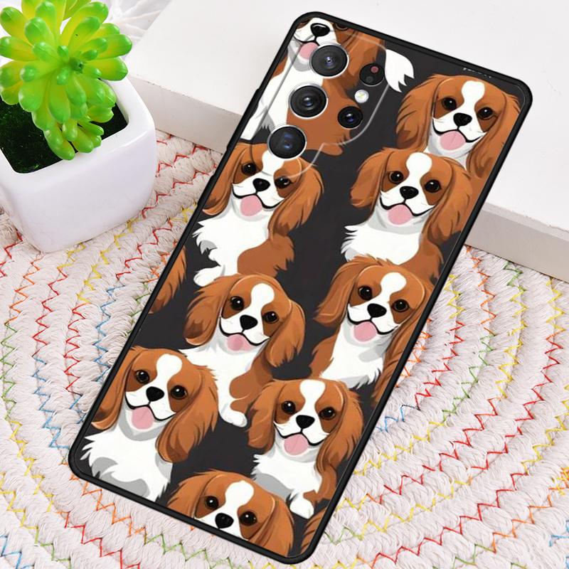 Cavalier King Charles Spaniel Dog Soft Phone Case for Samsung Galaxy Note 10 Pro S26 Ultra S23 S24 FE S25 S21 S22 PLUS Cover