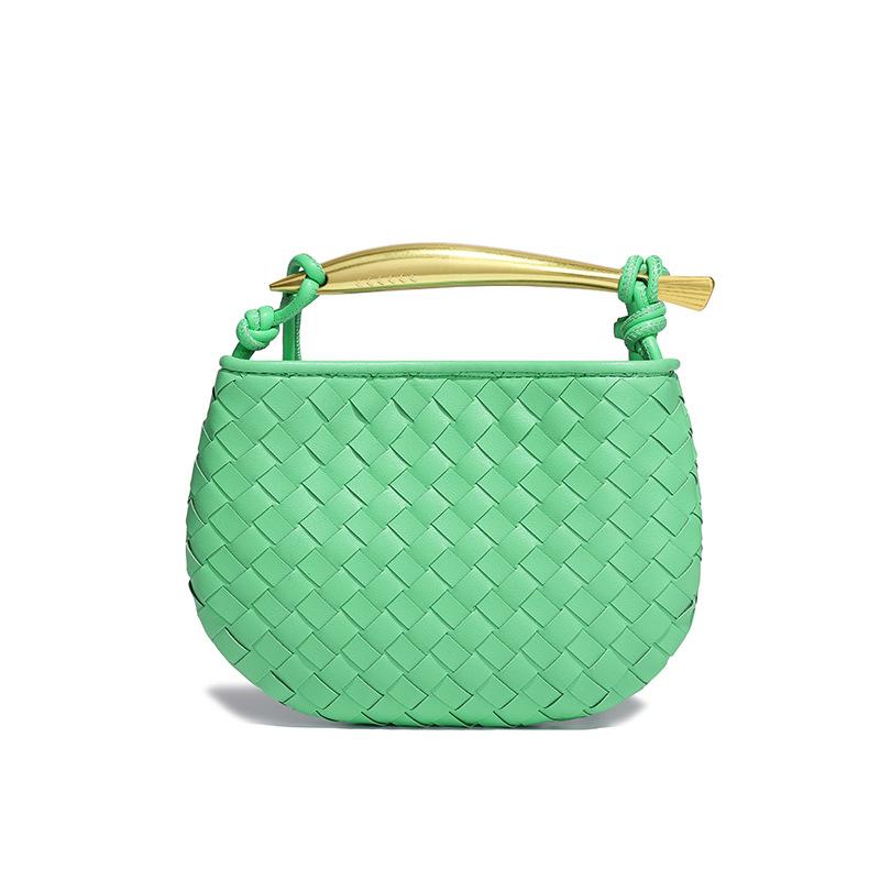 JMG Bags Sardine Serie Handgeweven Tassen, Modieuze en Casual Mini Handtassen, Trendy Enkelvoudige Schouder Crossbody Dames Tassen