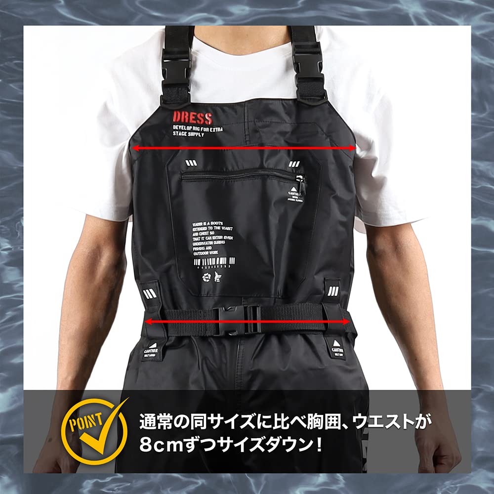 [DRESS] Radial Sole Waders Chest High Waders AIRBONE XL Slim Boots [Boots] 27~27.5