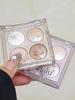 Four Color Eyeshadow Palette 2025 New Arrival Sparkling Purple Earth Color Daily Light Makeup Highlight Brightening Fine Glitter Eye Makeup
