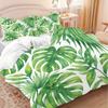 Bedding Three-Piece Set Plant Green Leaf Digital Printing Quilt Cover Pillowcase Polished Cloth Home Textile Kit