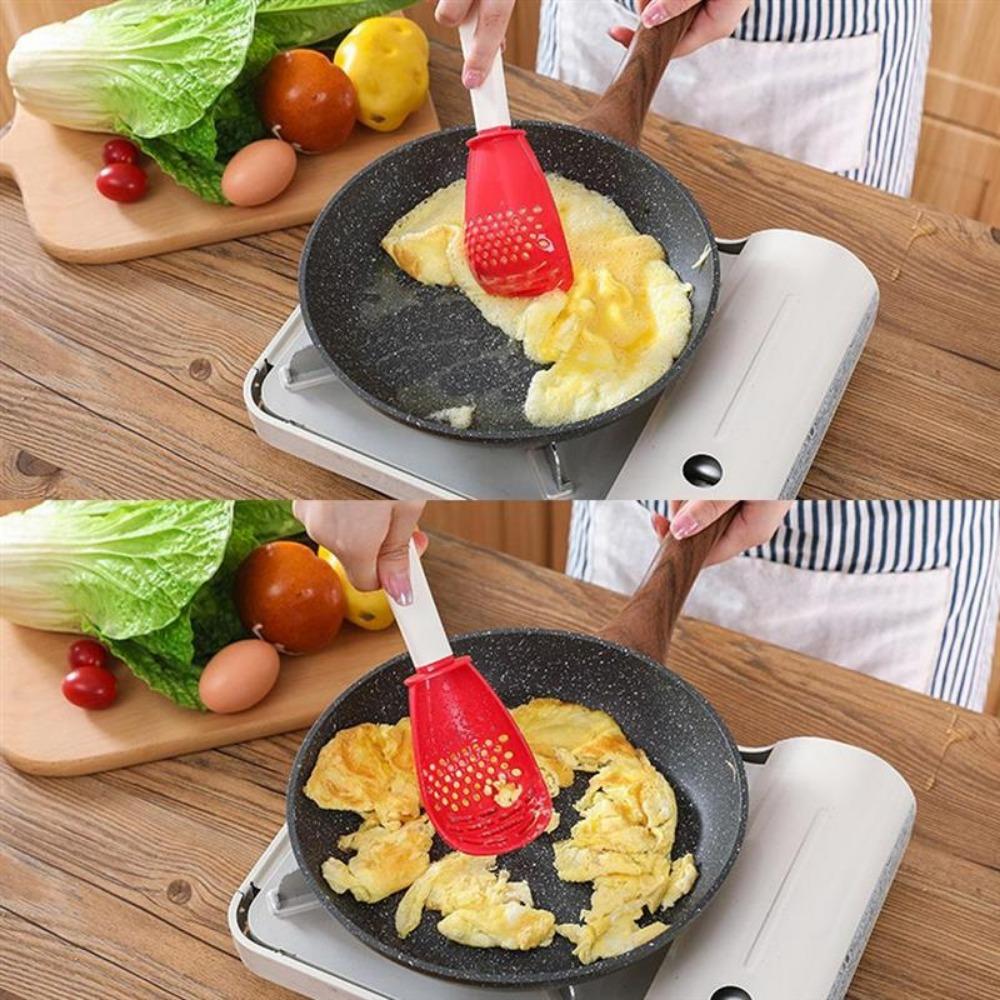 Multifunctional Kitchen Spoon The Heat -resistant Suspension Spoon for Potatoes and Garlic with A Strainer