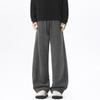 Texture straight casual pants men's autumn and winter new high street loose sweatpants drape versatile wide-leg trousers