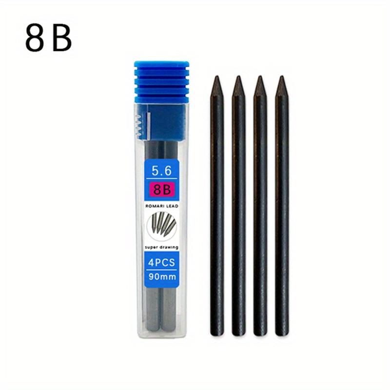 5.6mm Metal Mechanical Pen 2b/4b/6b/8b Pencil Refill Art Painting Drawing Writing Tool School Stationery Sketch Automatic Pencil
