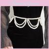 Fashion Double Layer Pearl Tassel Waist Chain For Women Summer Dress Accessories