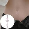 Fashion Jewelry Bowknot Navel Button Ring Rhinestone Body Jewelry  Body Piercing