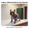 Adorable Dog Figurine | Lightweight Resin Construction, Compact Modern Design, Statue, for