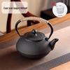 Handmade Uncoated Cast Iron Japanese Tea Pot - Retro Style Hearth Kettle for Brewing and Boiling Water