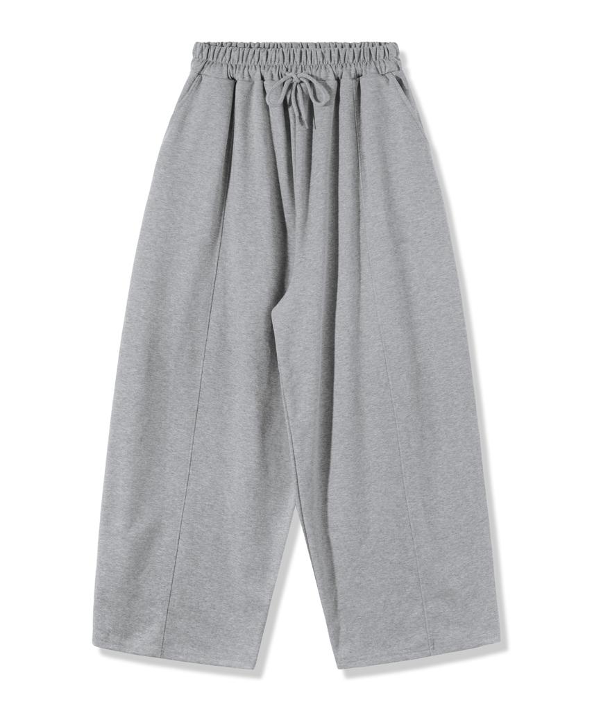 PIANER Cut-Out Stitch Balloon Sweatpants (Melange)