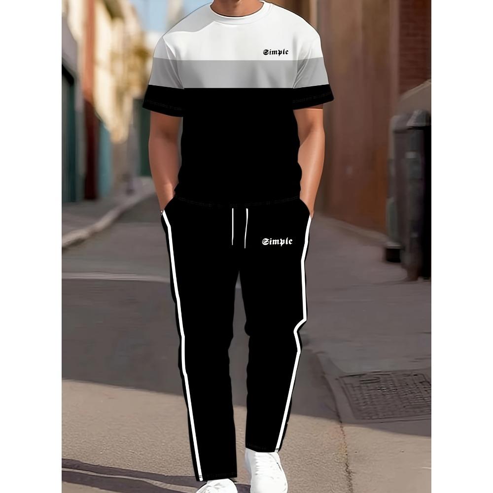 The Brand Men s Set for Summer Features Smile Printing Which Is Casual Soft Lightweight and Quick drying S