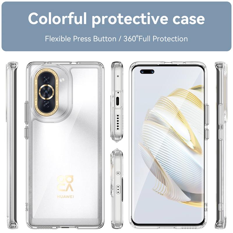 For Cover Huawei Nova 10 Case Huawei Nova 10 Capas New Phone Back Bumper Transparent Colour Clear For Fundas Huawei Nova 10 Pro