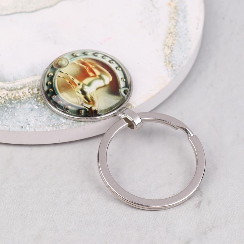 2026 Zodiac Year Of The Horse Pattern Keychains  Bag Accessories Car Pendants Home Decoration Animal Jewelry Keyring Gift