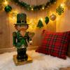 St. Patrick's Day Irish Nutcracker  Traditional Nutcracker Figurine For Irish Festival Decor