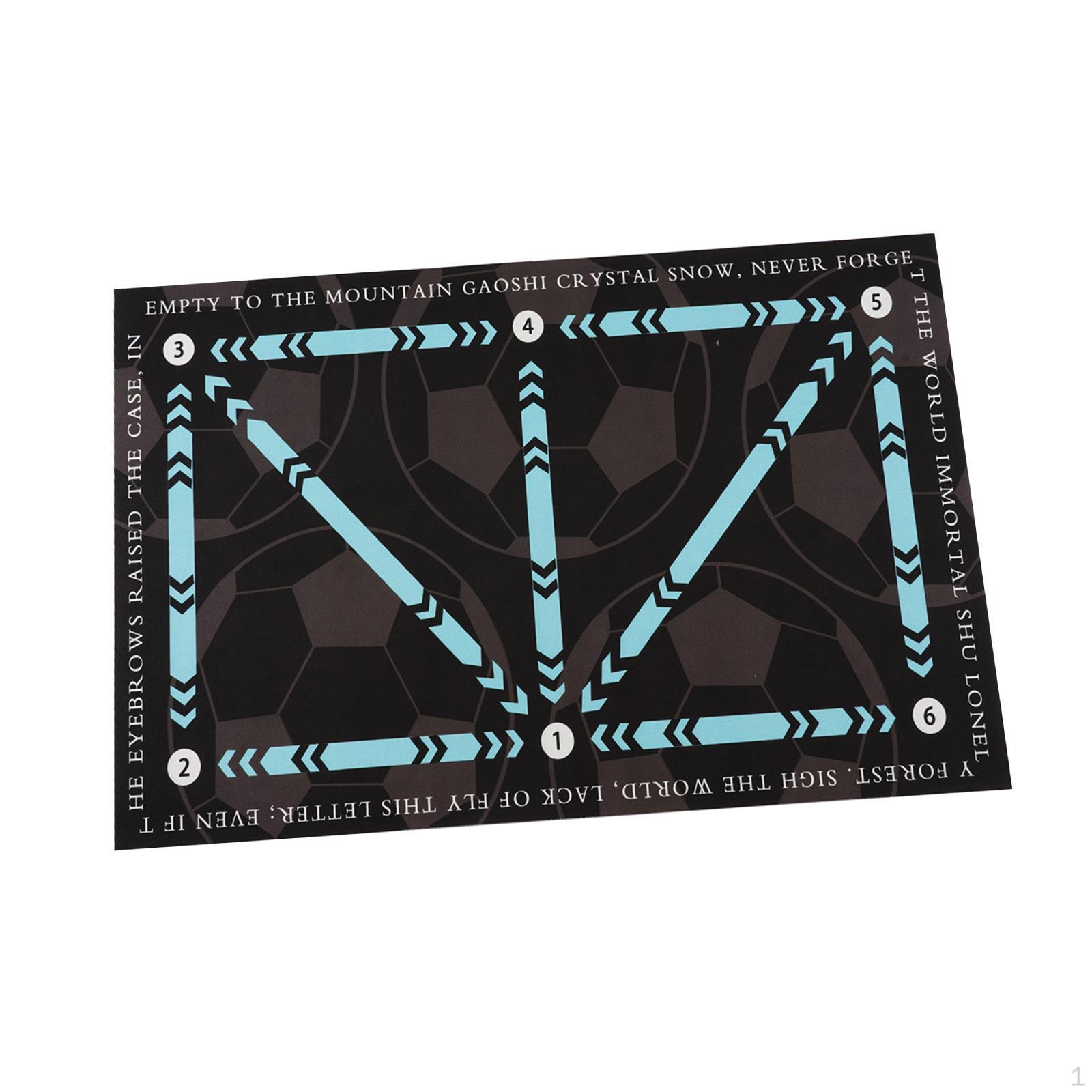 

Футбольный тренировочный коврик Agility Footstep Нескользящий Легкий Амортизация Blue