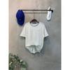 C S In The Room lInen STripe Embroidery ShorT Sleeve T ShirT 4 ColorS