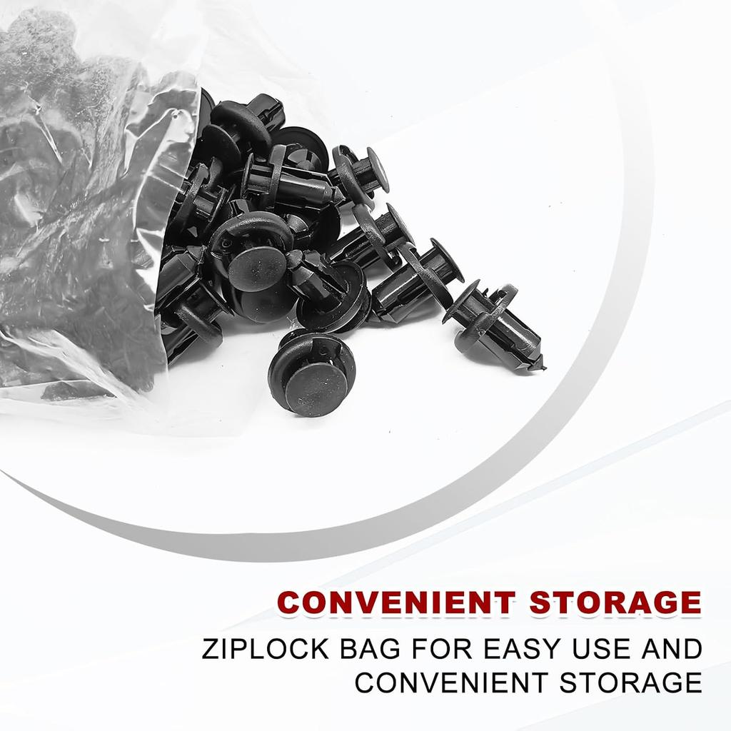 91503-SZ3-003 Front Bumper Retainer Clips Fit for Honda and Acura Fastener Rivets - 20PCS