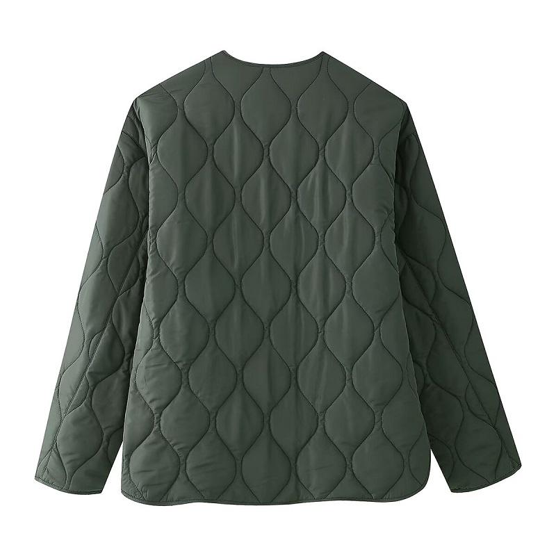 Giacca trapuntata con stampa leopardata da donna, imbottita, mezza stagione, per donna, a maniche lunghe, da donna, calda, invernale, da donna