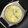 5 AUTOMATIC 7009A JAPAN MENS VINTAGE GOLDEN COLOR DIAL WATCH A701627-5 R206c-a701627