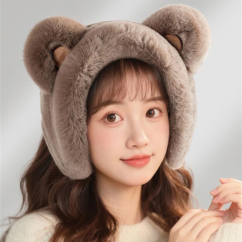 Furry and Warm Plush Ear Warmer for Winter Outdoor Activities Keep You Warm In Cold Weather for Skiing