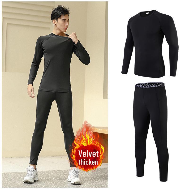 Schnelltrocknende Samt-Fitnessanzüge für Jungen und Kinder für Frühling/Herbst – Warme, körperbetonte Passform für Frauen und Erwachsene, Ideal für Outdoor-Sport und Laufen