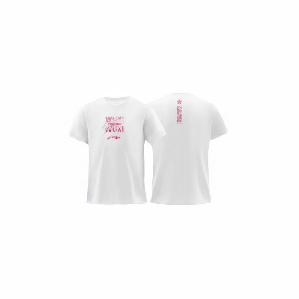 Li Ning Running T Shirts Unisex White Moderate ATSW863-1 XL