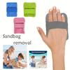Beach Sand Removal Glove Outdoor Sand Cleaner Hand Tool for Removing Sand from Skin and Surfaces with Elastic Strap for Secure Fit