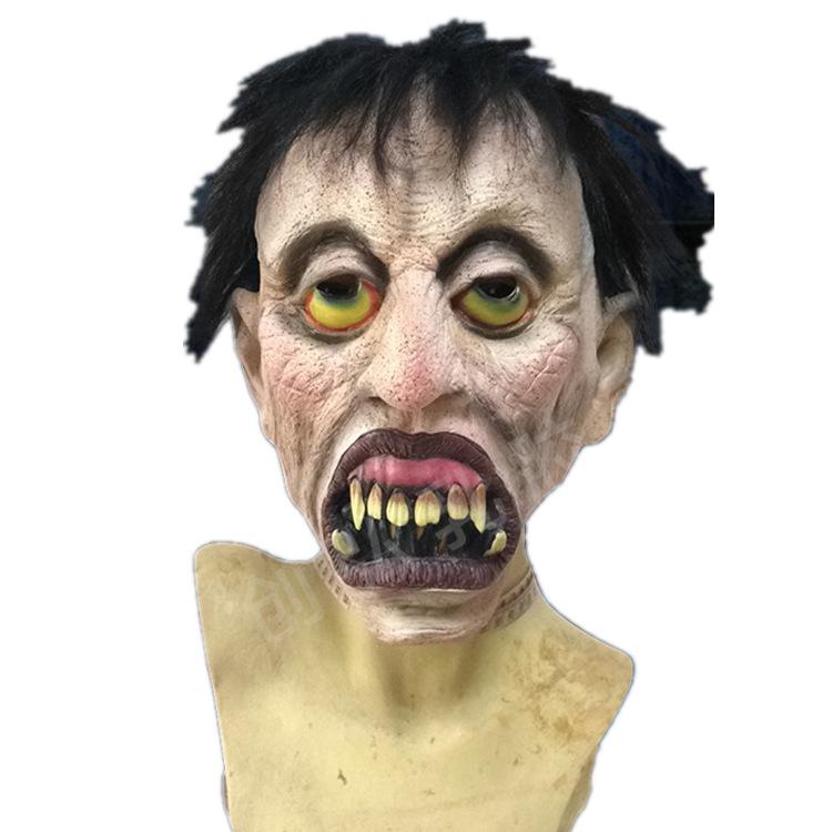 Elderly Beggar Latex Halloween Mask for Masquerade Horror Costume